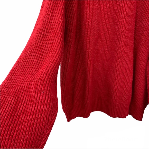 Bright Red Knit Sweater - Picture 3 of 4